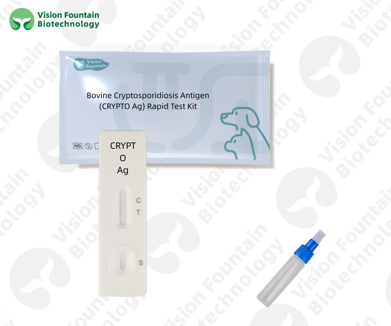 Bovine Cryptosporidiosis Antigen (CRYPTO Ag) Rapid Test Kit
