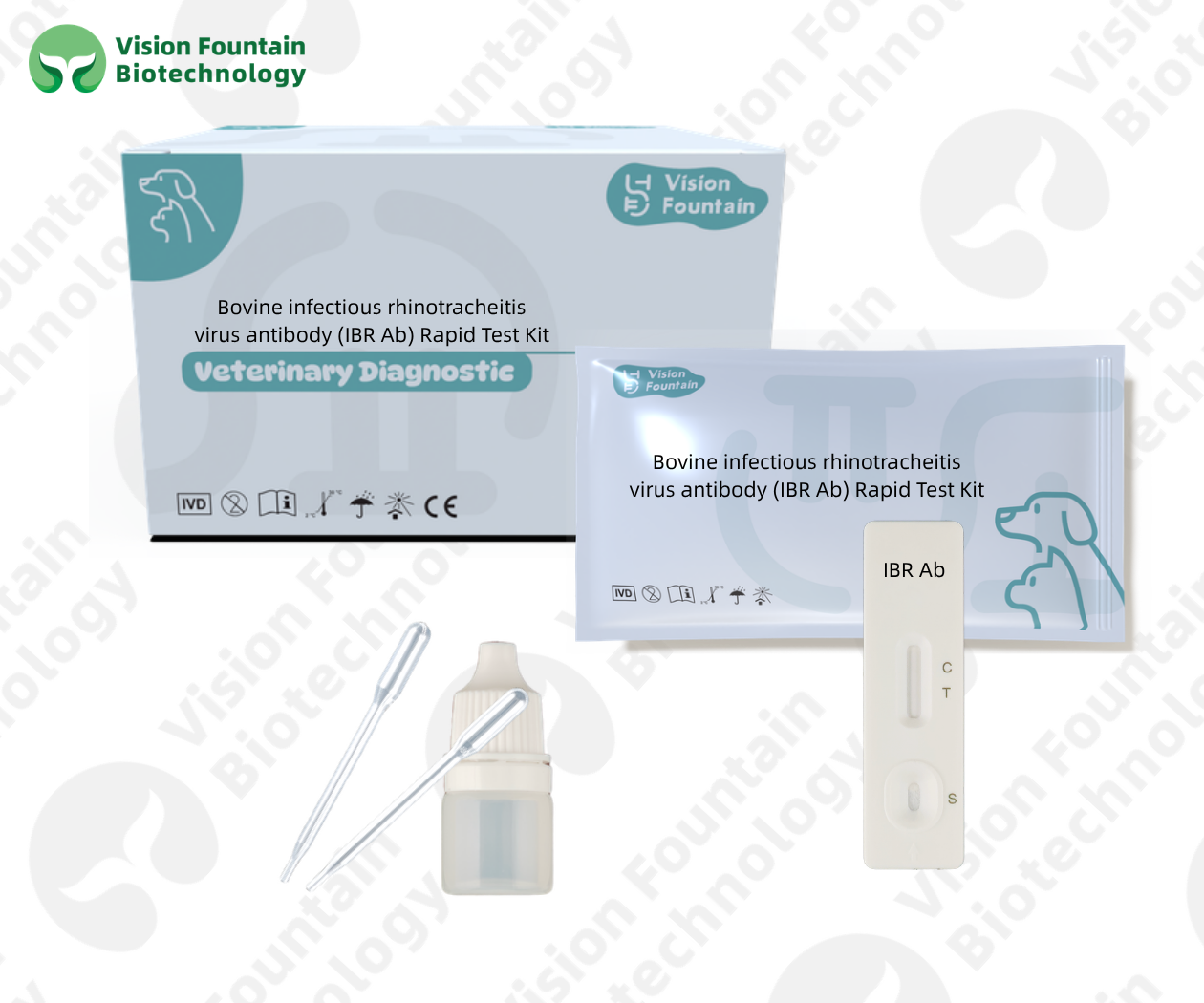 Bovine infectious rhinotracheitis virus antibody (IBR Ab) Rapid Test Kit
