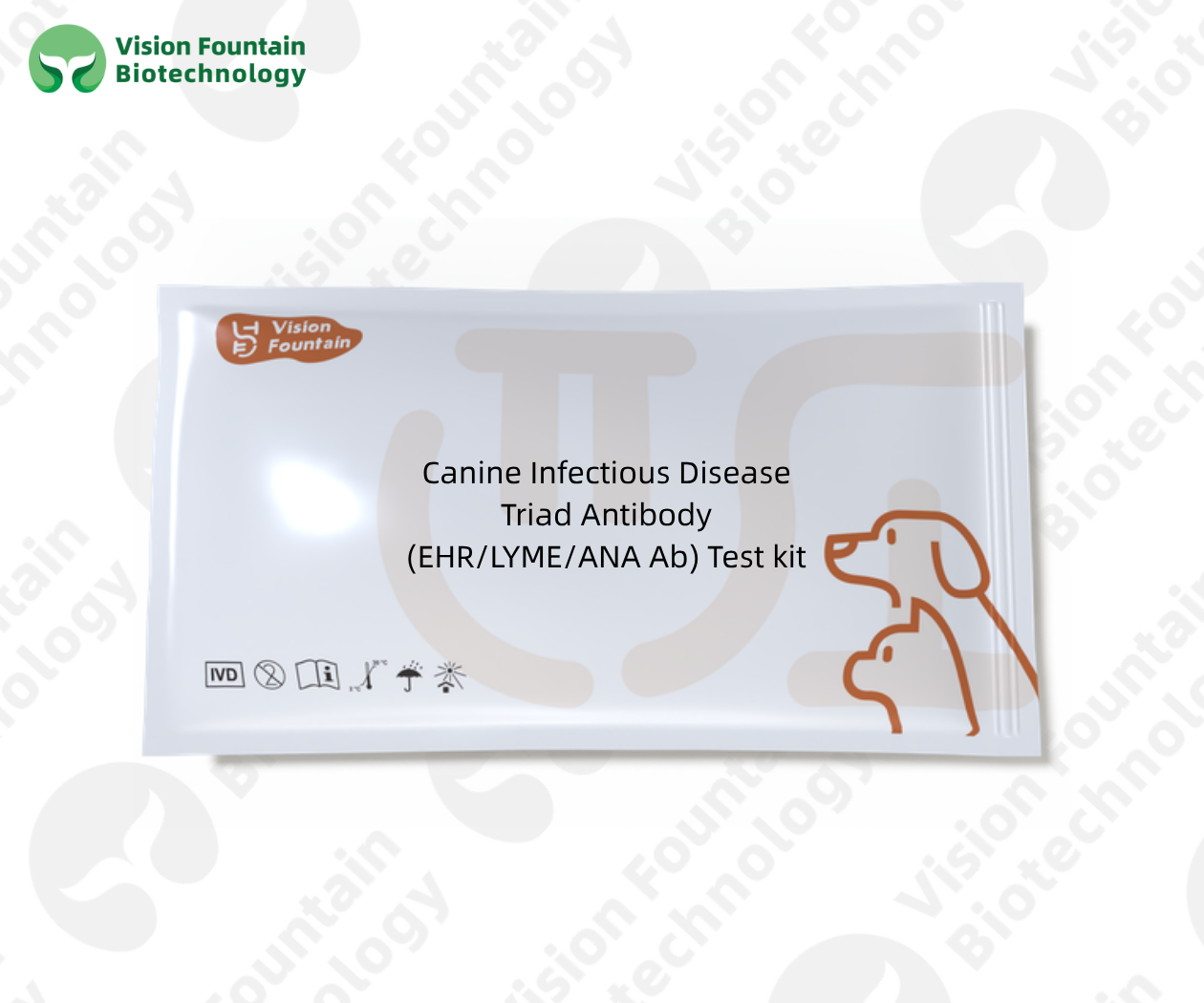 Canine Infectious Disease Triad Antibody (EHR/LYME/ANA Ab) Test kit