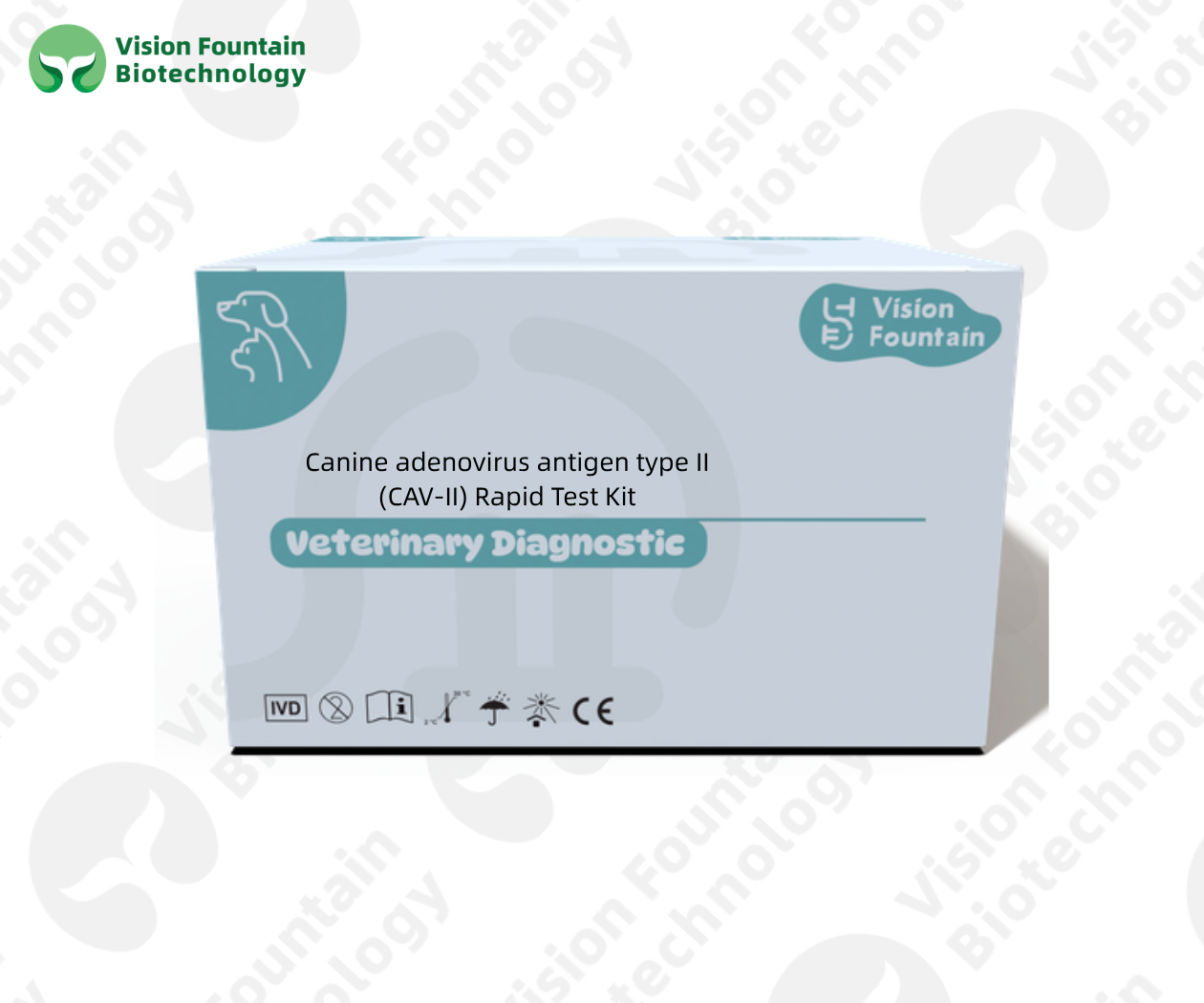 Canine adenovirus antigen type II (CAV-II) Rapid Test Kit