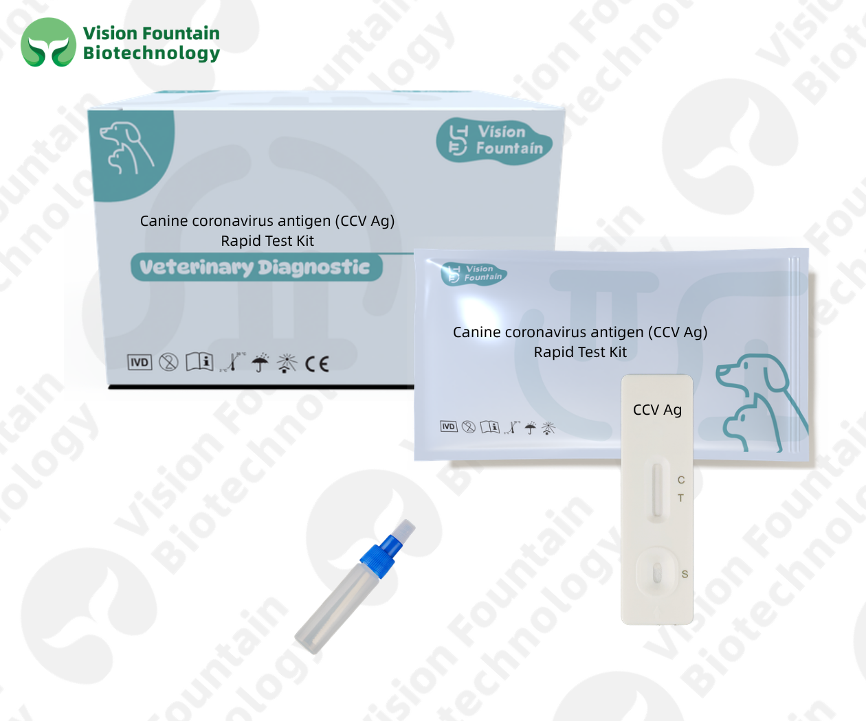 Canine coronavirus antigen (CCV Ag) Rapid Test Kit