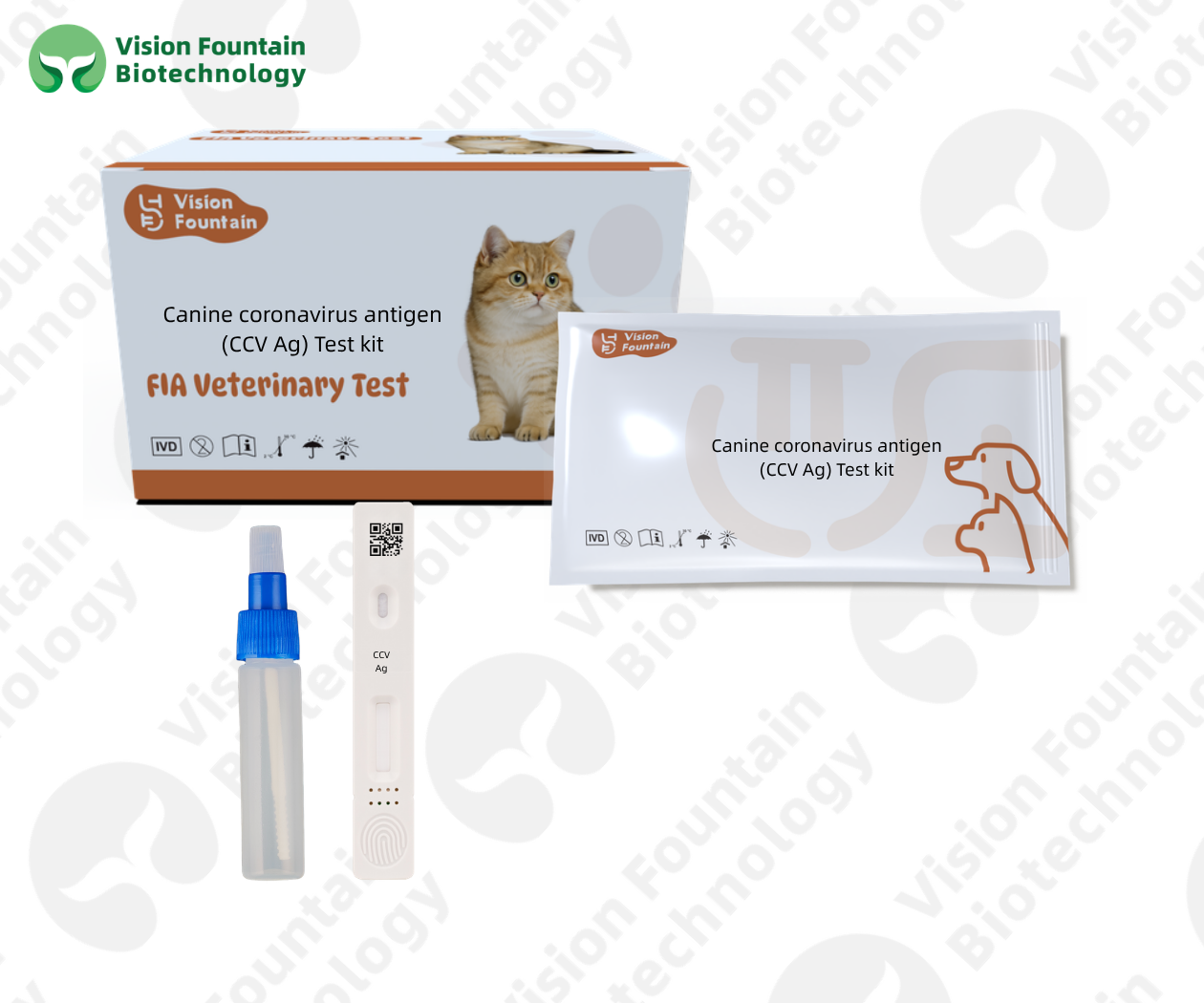 Canine coronavirus antigen (CCV Ag) Test kit