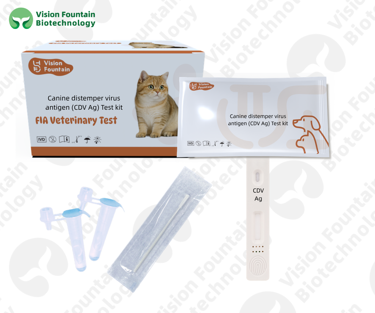 Canine distemper virus antigen (CDV Ag) Test kit