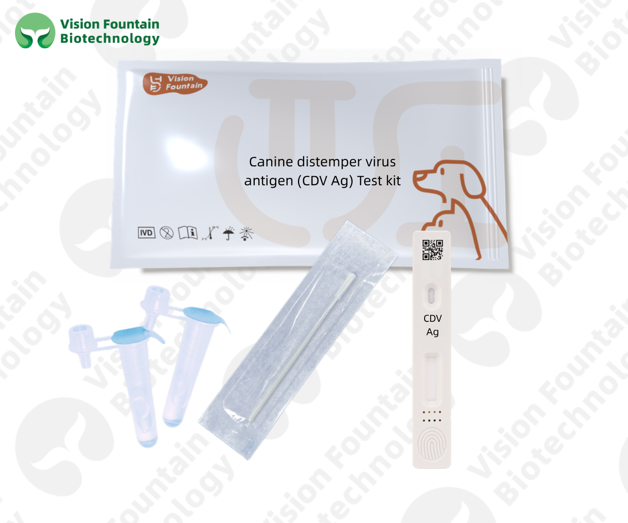 Canine distemper virus antigen (CDV Ag) Test kit