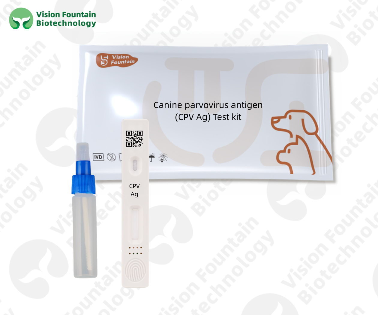 Canine parvovirus antigen (CPV Ag) Test kit