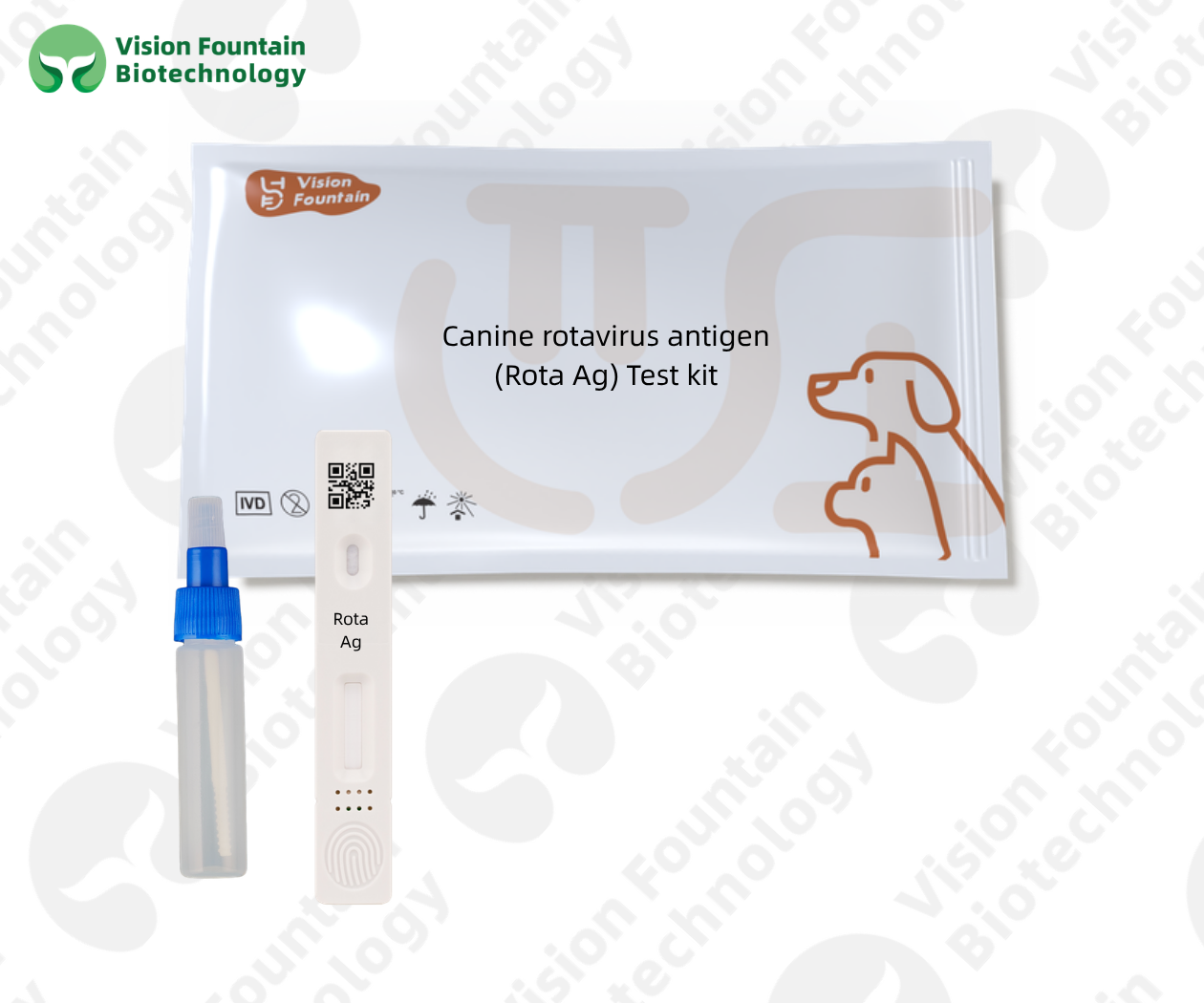 Canine rotavirus antigen (Rota Ag) Test kit