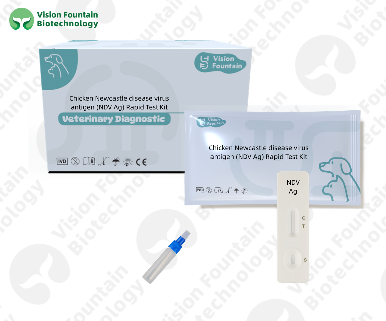 Chicken Newcastle disease virus antigen (NDV Ag) Rapid Test Kit