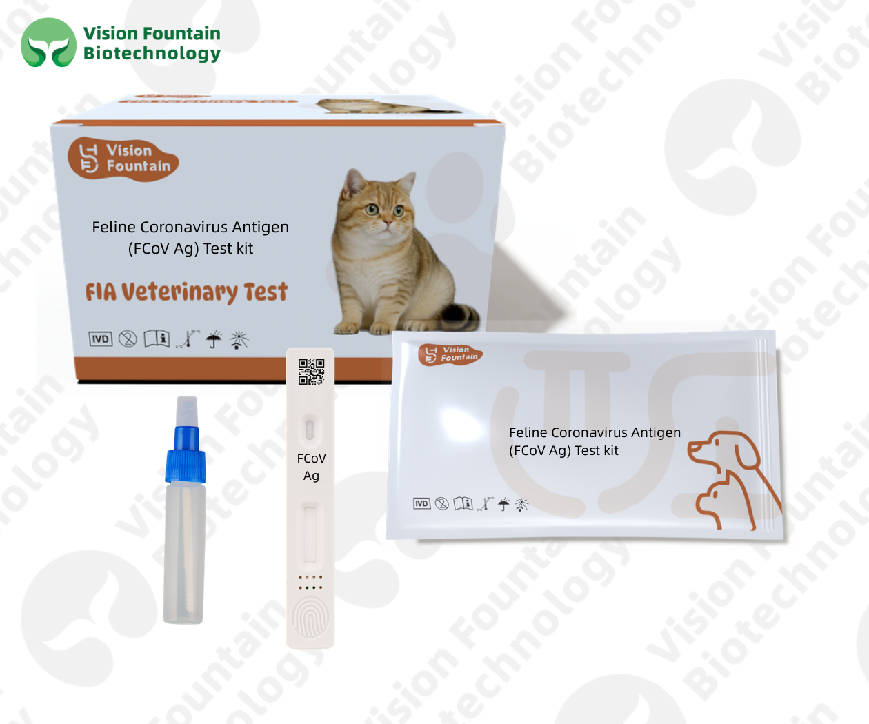 Feline Coronavirus Antigen (FCoV Ag) Test kit
