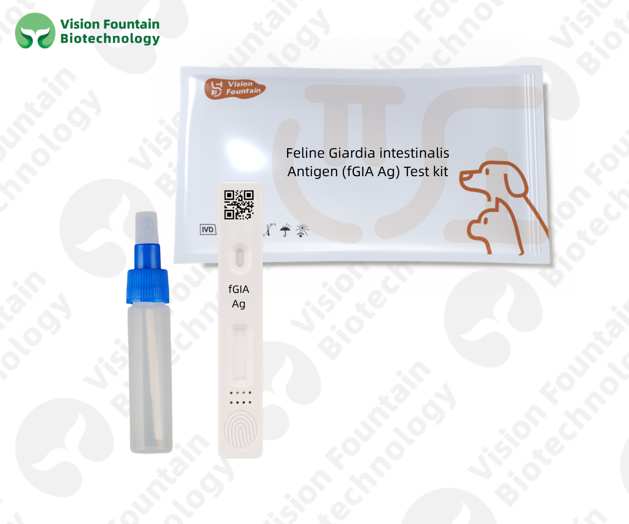 Feline Giardia intestinalis Antigen (fGIA Ag) Test kit