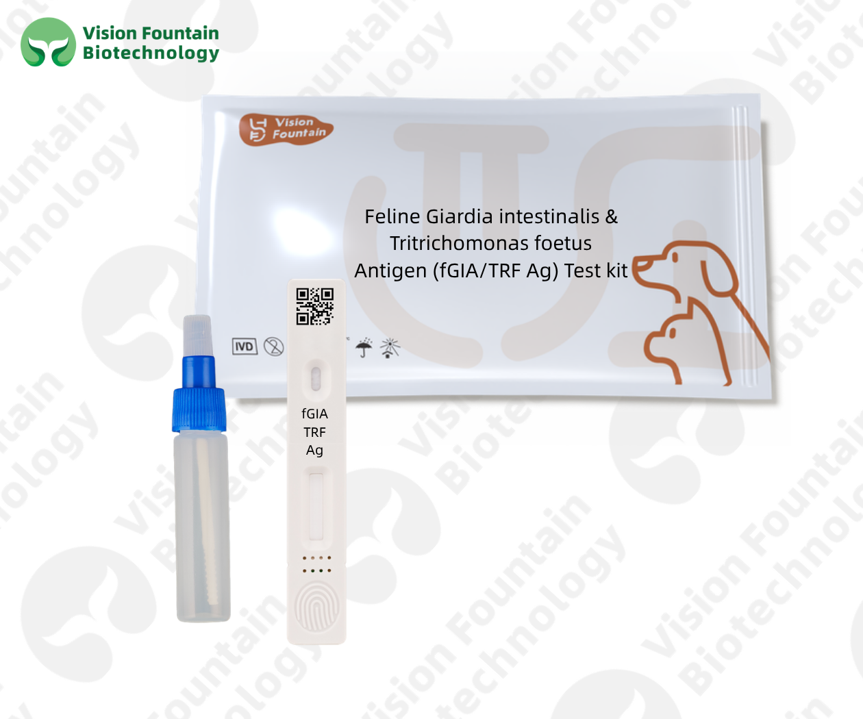 Feline Giardia intestinalis & Tritrichomonas foetus Antigen (fGIA/TRF Ag) Test kit