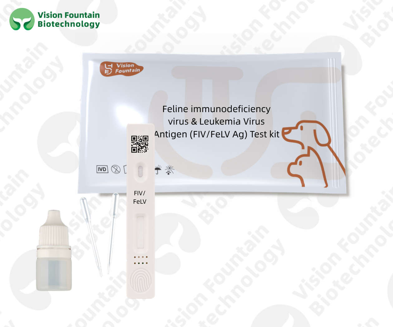 Feline immunodeficiency virus & Leukemia Virus Antigen (FIV/FeLV Ag) Test kit