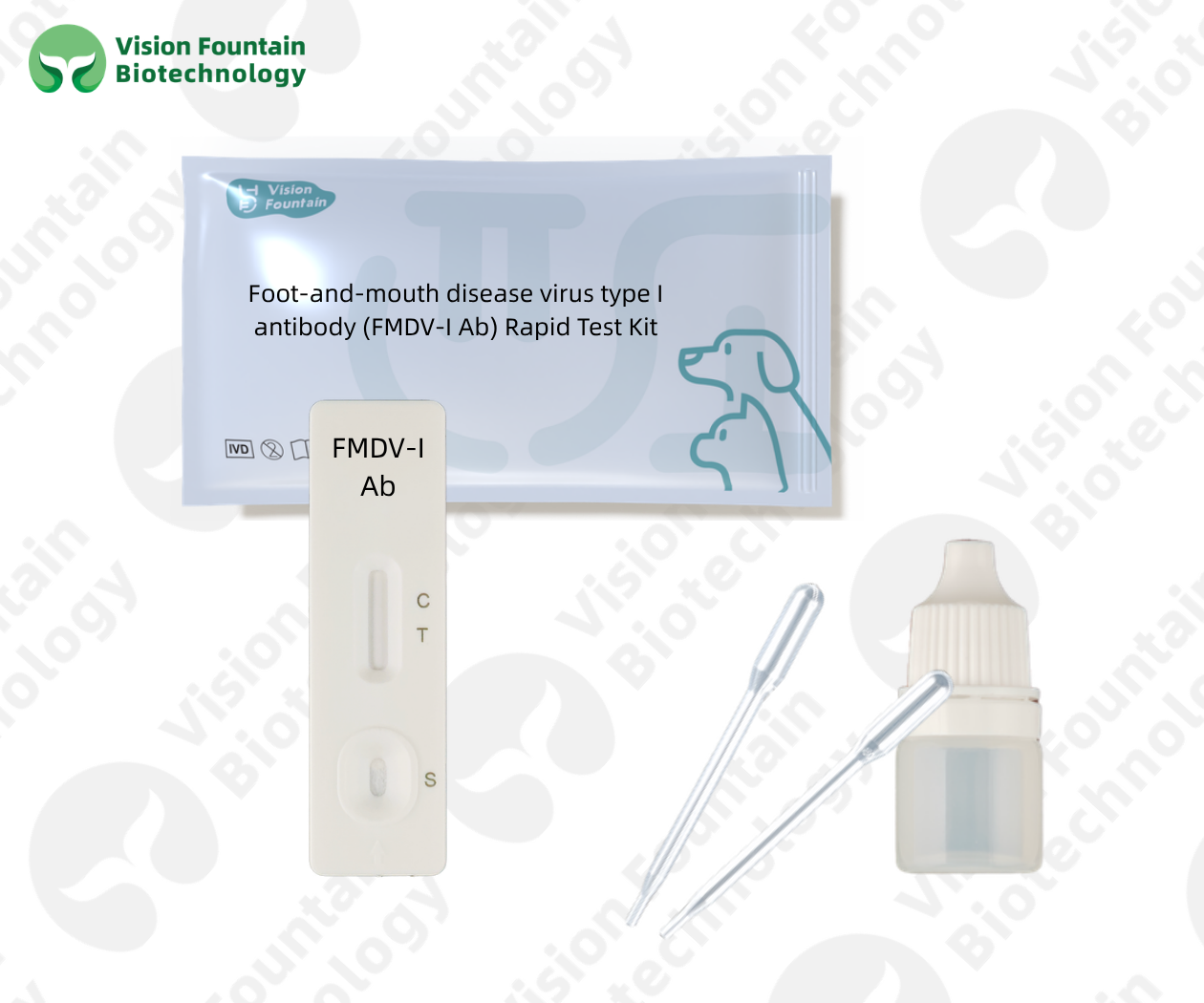Foot-and-mouth disease virus type I antibody (FMDV-I Ab) Rapid Test Kit