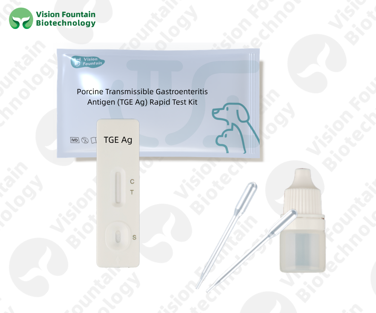 Porcine Transmissible Gastroenteritis Antigen (TGE Ag) Rapid Test Kit
