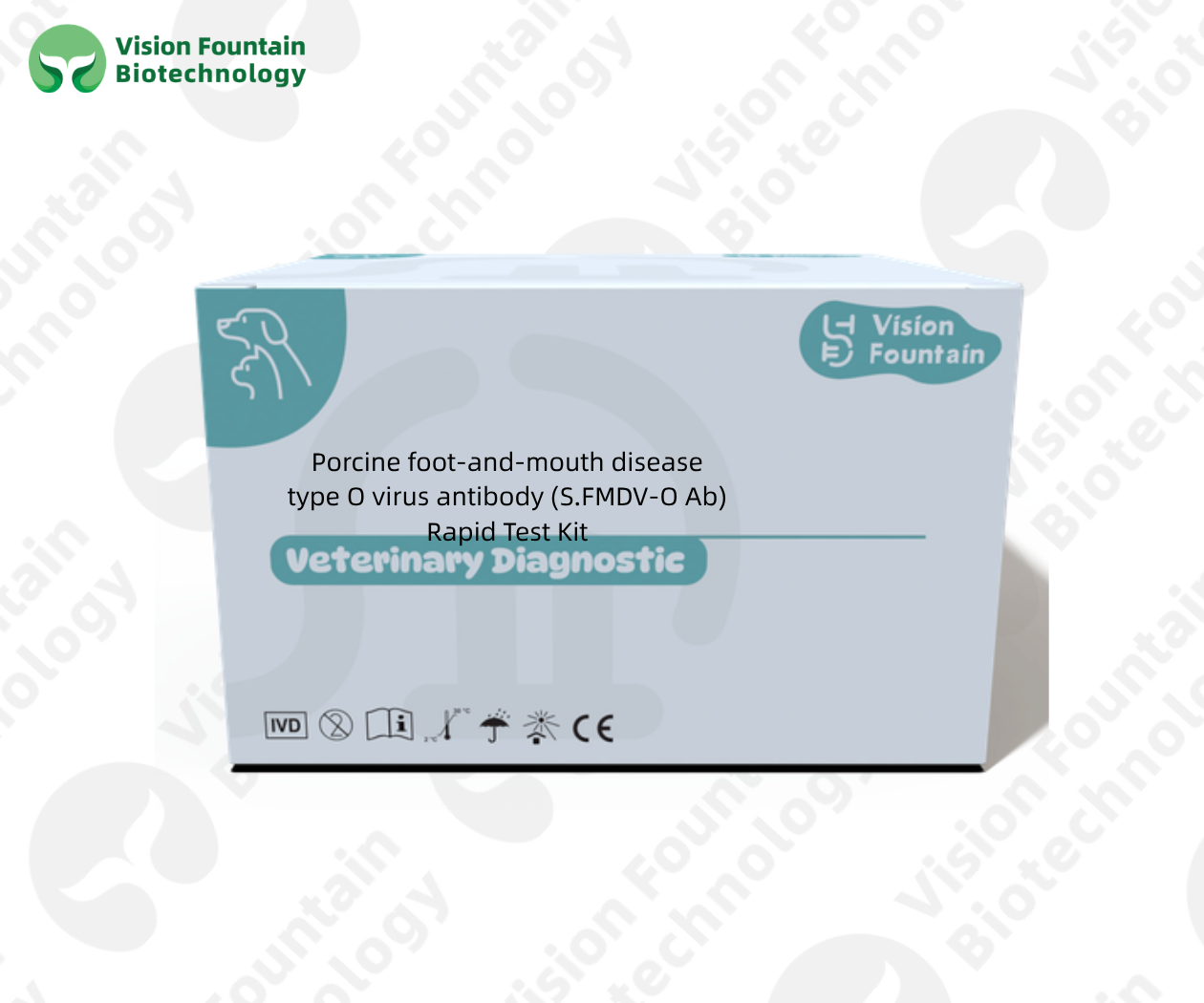 Porcine foot-and-mouth disease type O virus antibody (S.FMDV-O Ab) Rapid Test Kit