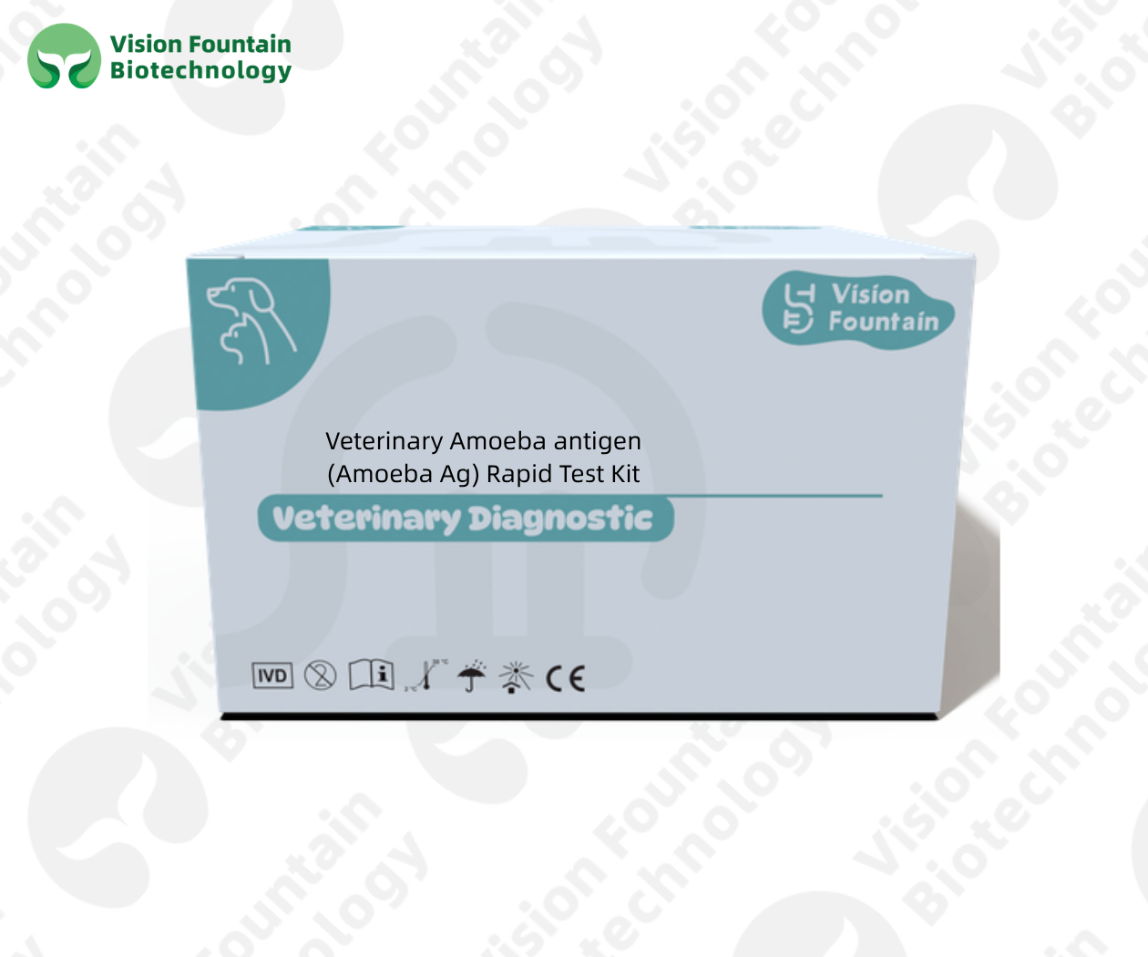 Veterinary Amoeba antigen (Amoeba Ag) Rapid Test Kit