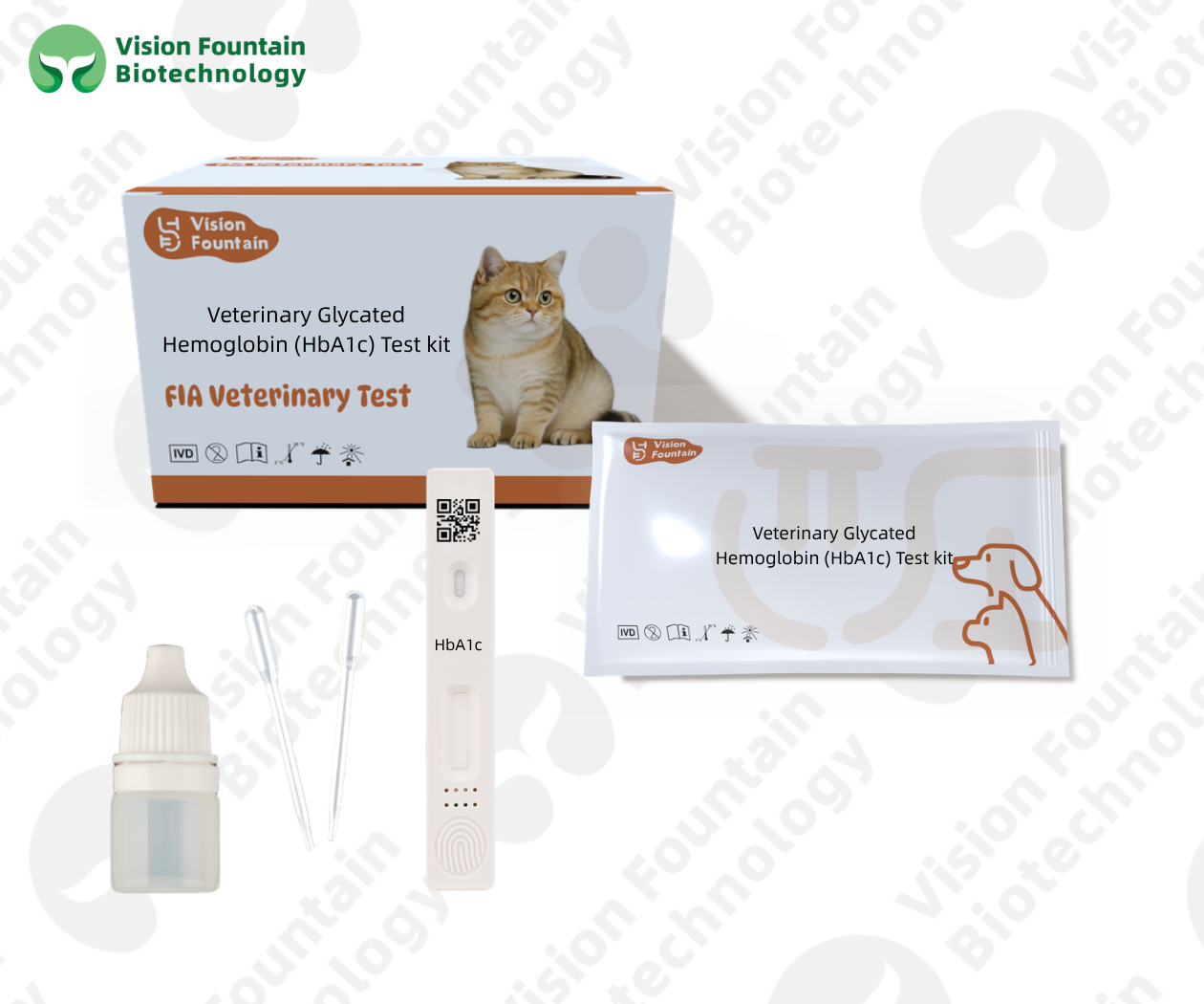 Veterinary Glycated Hemoglobin (HbA1c) Test kit